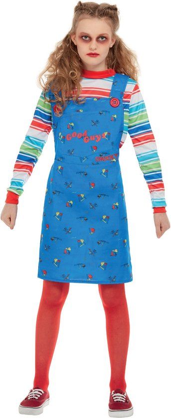 Chucky Halloween Kostuum Meisje - Maat 13 jaar - Polyester - Handwasbaar