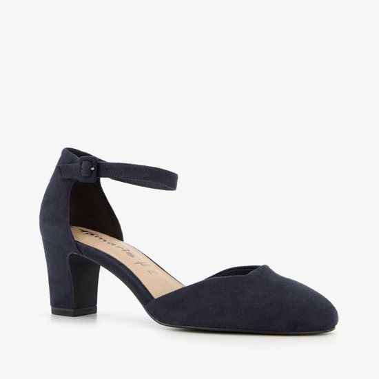 Tamaris Dames Pumps Blauw Maat 39 - Casual Schoenen - Naaldhak - Imitatieleer - Lente/Zomer 2025