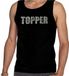 Bellatio Decorations Shoppartners Bv Glitter Topper tanktop zwart met steentjes/ rhinestones voor heren - Glitter kleding/ foute party outfit XL