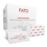 Fato - Wegwerp papieren servetten, 16 x 24 cm, 2-laags, 100% cellulose, 6000 stuks