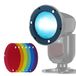 NEEWER Kit de filtres gel couleur, accessoires de flash magnétiques pour NEEWER NW700 NW760 Z880 tête carrée Speedlight & Z1 Z2 Z2PRO Z3 Z2II Camera Speedlite, anneau adaptateur non inclus, CRS17
