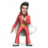 MINIX Elvis Presley Figure Elvis Red Suit