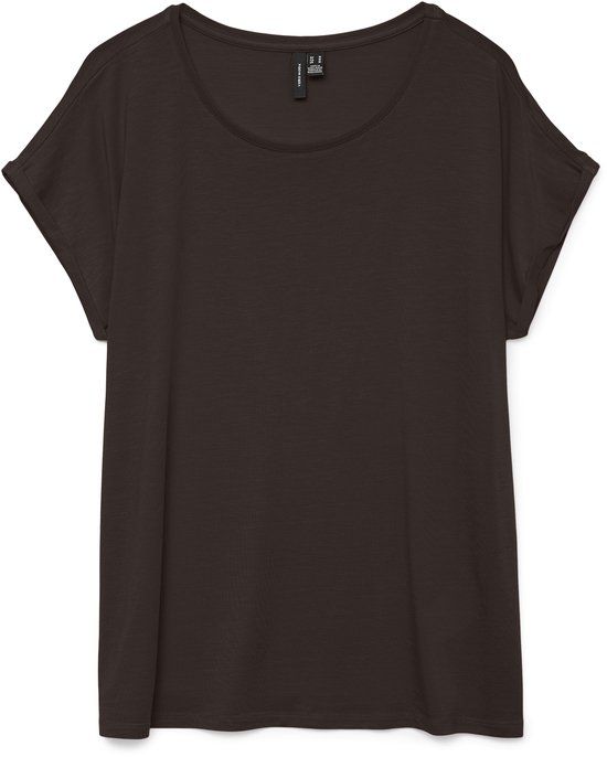 VERO MODA VMAVA PLAIN SS TOP JRS NOOS Dames T-shirt XXL Chocolate Torte