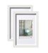 walther design Stockholm EA030WD Fotolijsten, wit, 20 x 30 cm, houten frame, verpakking van 2