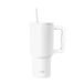 Simple Modern Trek beker van 30 oz met handvat en rietje | Geïsoleerde roestvrijstalen waterfles, reismok voor ijskoffie, geschenken voor vrouwen, Trek Collectie, 890 ml, winterwit