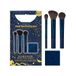 Real Techniques 4-Piece Blush & Glow Brush Trio & Mirror Sculpting & Defining Makeup Tools Limited Edition Holiday Gift Set
