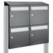 Allux Flow Set 2-Breed, 2-Hoog Met Dak Op Statief Antraciet - 40040065_2x2ds
