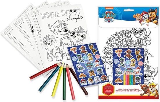 PAW Patrol Nickelodeon Kleurset Paw Patrol Junior 14-delig