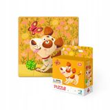 Adducate Dodo Puzzel 16 Stukjes Hondje - Educatief Speelgoed voor Kinderen