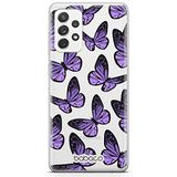 ERT GROUP mobiel telefoonhoesje voor Samsung A73 5G origineel en officieel erkend Babaco patroon Butterflies 002 optimaal aangepast aan de vorm van de mobiele telefoon, gedeeltelijk bedrukt
