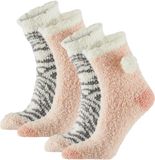 Apollo Apollo Kindersokken - 2 pack - roze - maat 36/41 - pluche - warm