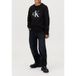 Calvin Klein Unisex Monogram Terry Crewneck Ck Black Sweater - Size 6