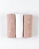Noukie's - Luierdoeken - Tetra doeken - 3 pack - luipaardprint - 70x70