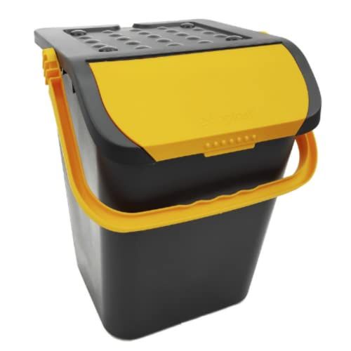 Ecoplast Afvalemmer voor afvalscheiding, geel, 35 l