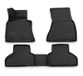OMAC A011900 Ensemble de tapis de sol ETP (élastomère thermoplastique), noir