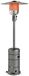 Gaz terrassechauffage - Butaan - 13.000 W - Allumage piézo - Verrouillage anti-basculement - Roues - 82x82x222 cm - Gris