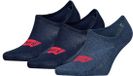 Levi's Heren Footies High Cut Batwing Logo 3-Pack Denim