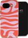 Selencia Hoesje - Geschikt voor Google Pixel 10a - Backcover met Magnetische Ring - Dream Swirl Pink