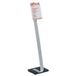 Durable 481823 Vloerstandaard Crystal Sign A4, draaibaar van staand naar liggend formaat