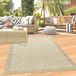 Tapis d'intérieur et d'extérieur, tapis de terrasse, léger et durable, couleur beige unie, dimensions : 240 x 340 cm