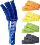 Aspirateur multifonction pour stores et grilles de ventilation - avec brosses microfibre interchangeables - dépoussiérage facile pour la maison