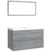 vidaXL Meuble de salle de bain bois de sapin gris Sonoma