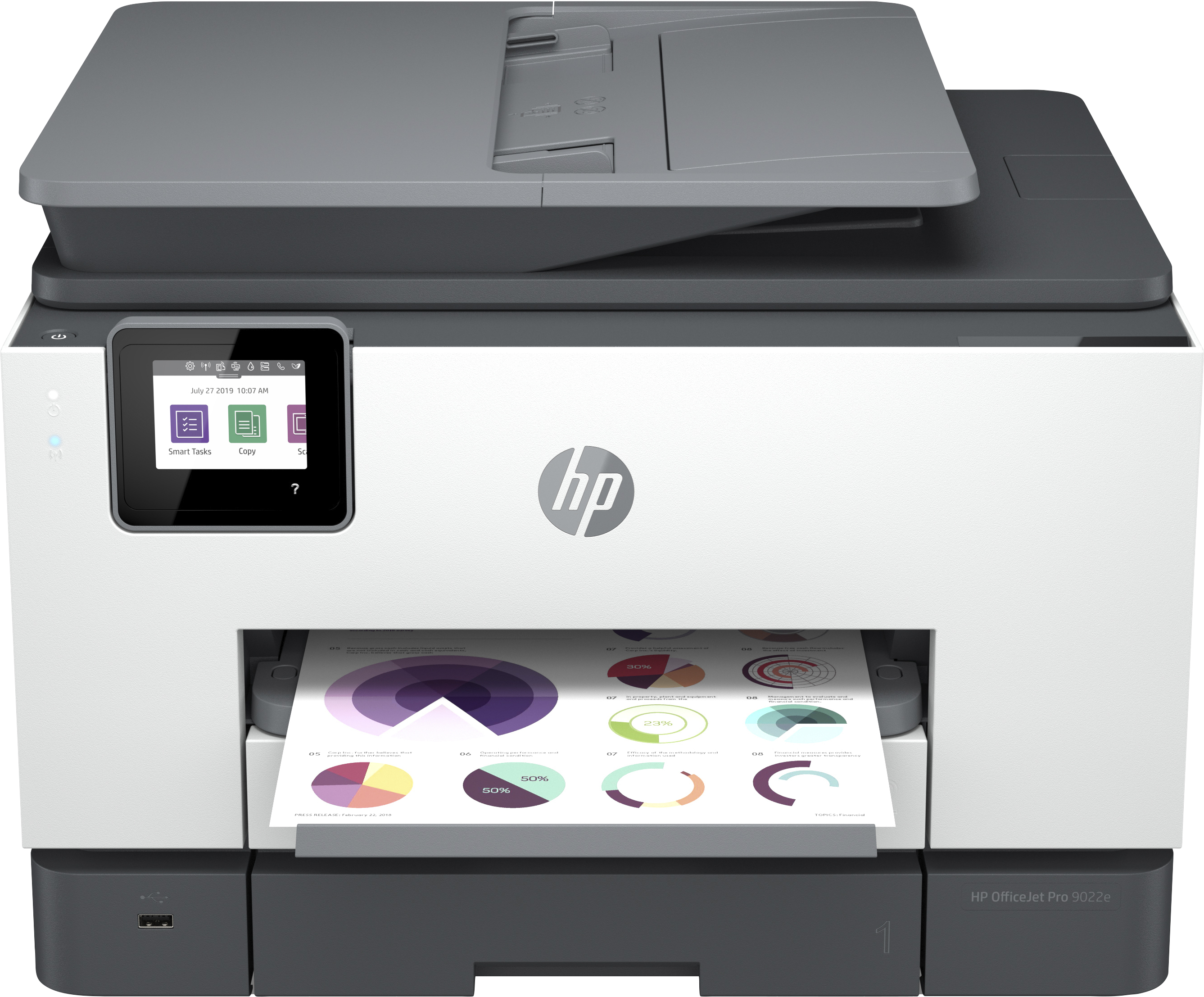 HP HP OfficeJet Pro 9022e All-in-One-printer, Kleur, Printer voor Kleine kantoren, Printen, kopi&#235;ren, scannen, faxen, HP+; Geschikt voor HP Instant Ink; Automatische documentinvoer; Dubbelzijdig printen