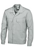 BP 1682-558it Werkjas Katoen Polyester Lichtgrijs Heren Lange Mouw Casual Volwassenen