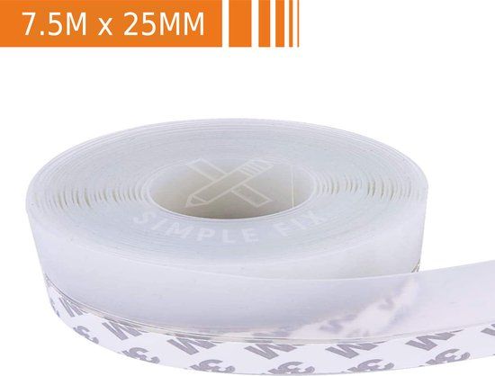 Simple Fix Tochtstrip - 750cm x 2.5cm - Transparant