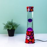 Fisura Lavalamp Bloemen Met Roze Lava