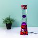 Fisura Lavalamp Bloemen Met Roze Lava