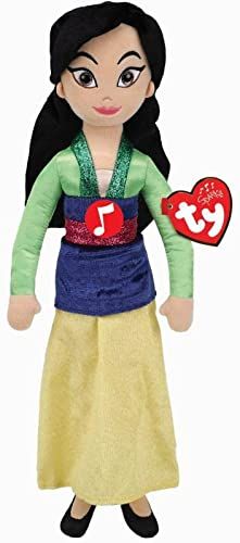 TY Disney Princess Mulan Plush Animal with Clay, Red - 0008421024131