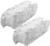 Merkloos / Sans marque Crepe papier feest slingers/guirlande - 2x - 6 meter - wit - feestversiering - uni kleuren