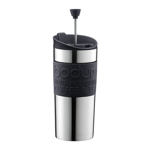 Bodum Travel Press Reispress Thermosbeker - 0.35 l - Zwart - 0727015052540