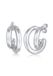 Elli PREMIUM - Oorbellen - Oorbellen Dames Crossover 925 Sterling Zilver