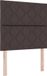 vidaXL - Hoofdbord - Donkerbruin - 90 cm - Stof