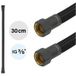TUCAI Tuyau flexible DN8 IG/IG 3/8" Noir & Noir Mat 300 mm