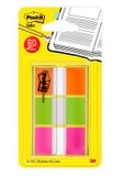 Post-it Drapeaux, Orange, Citron vert, Rose .94 po de large, 60/Distributeur On-the-Go, 1 Distributeur/Paquet