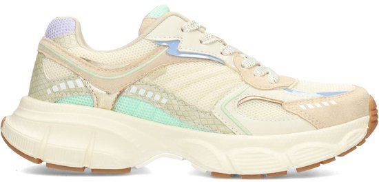 POSH by Poelman LISE Dames Sneakers - Blauw met combinatie