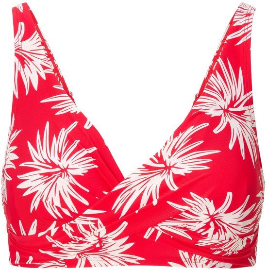 LingaDore Beugel Bikini Top Leaf Stripe - Maat 38E - Rood/Wit