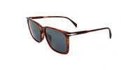 David Beckham DB 1145/G/S Zonnebril Mannen Rechthoekig Kunststof Zwart Blauw