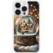 Apple iPhone 14 Pro hoesje met globe print