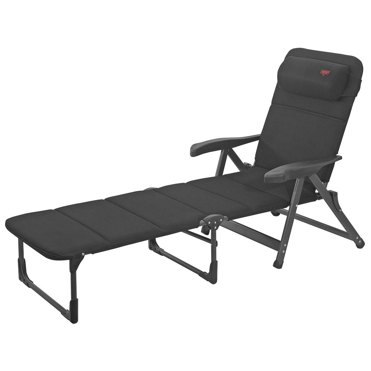 Crespo AP-233 Strandstoel - Grijs - Aluminium - Inklapbaar - Verstelbaar
