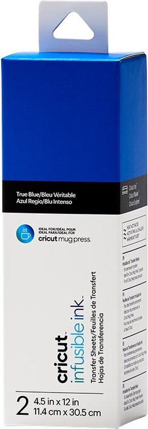 Cricut Infusible Ink Transfer Sheets - True Blue - 2 pack - ideal for MugPress