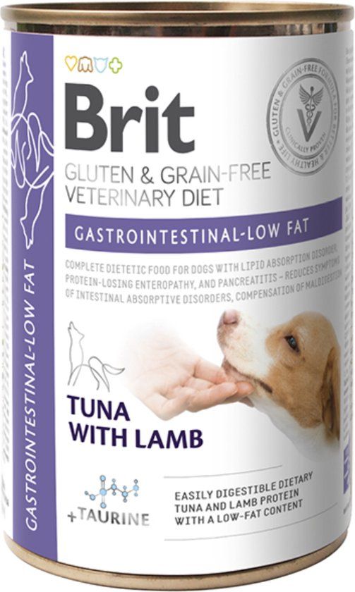 Brit Veterinary Diet Gastrointestinal Low Fat Blik - 6 x 400 gram