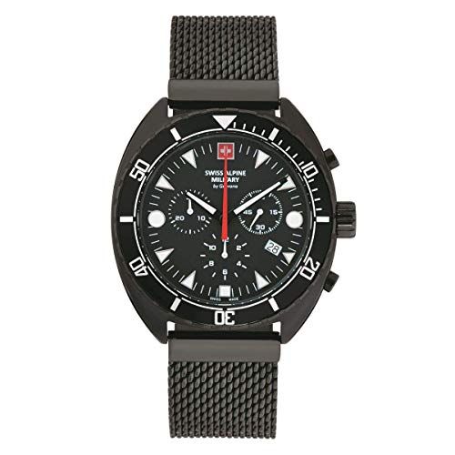 Swiss Alpine Military 7066.9177 Turtle Chronograph 44mm 10ATM - 7611751173184