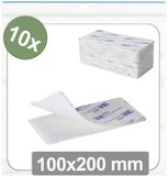 Quadrios 25CA677 Klittenband punten Wit 10 stuks