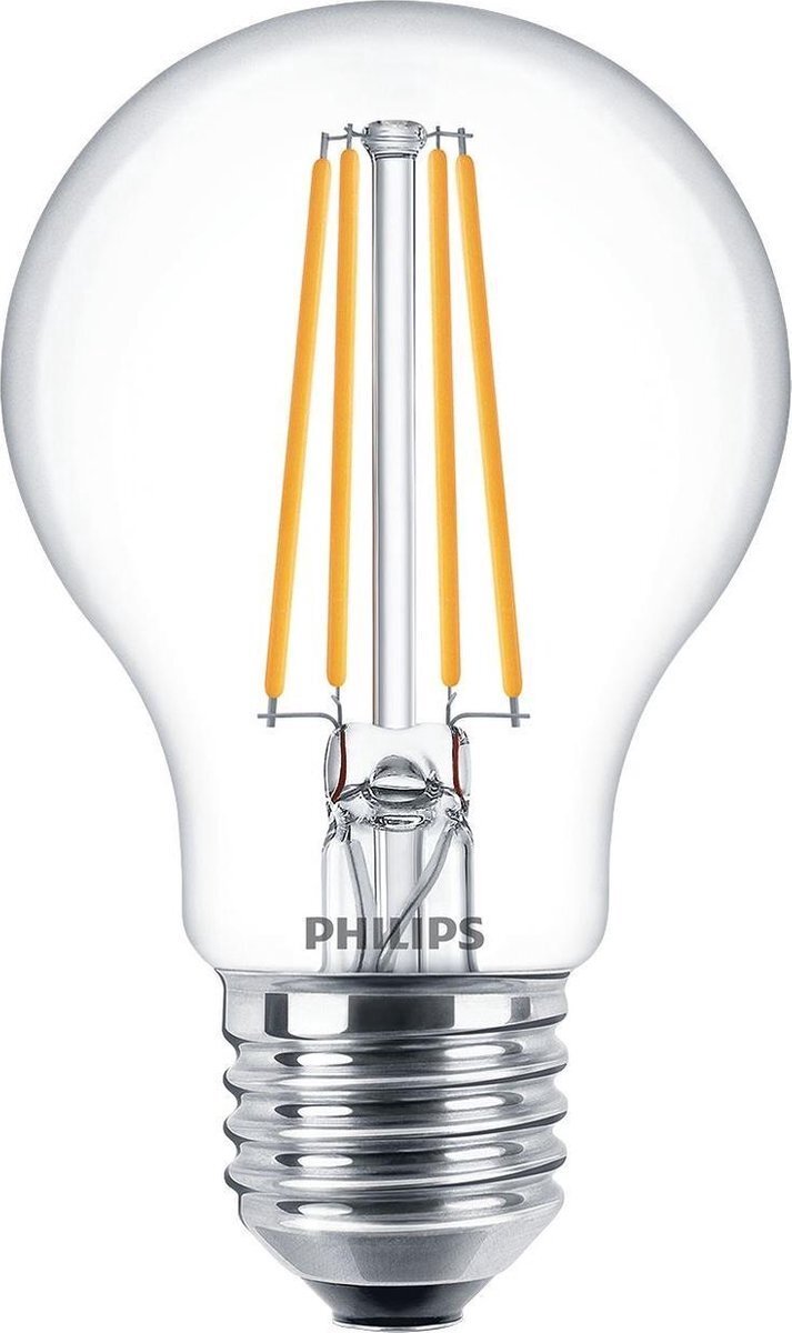 Philips LED Filament E27 - 7W (60W) - Warm Wit Licht - Niet Dimbaar - 2 stuks