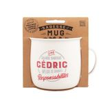 Mug Nomade - Gepersonaliseerde thee- en koffiemok van Cedric, cadeau voor heren, pastelkleuren.