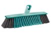 Leifheit Balai d'intérieur tout usage - Poils souples - Plastique - Noir/Turquoise
